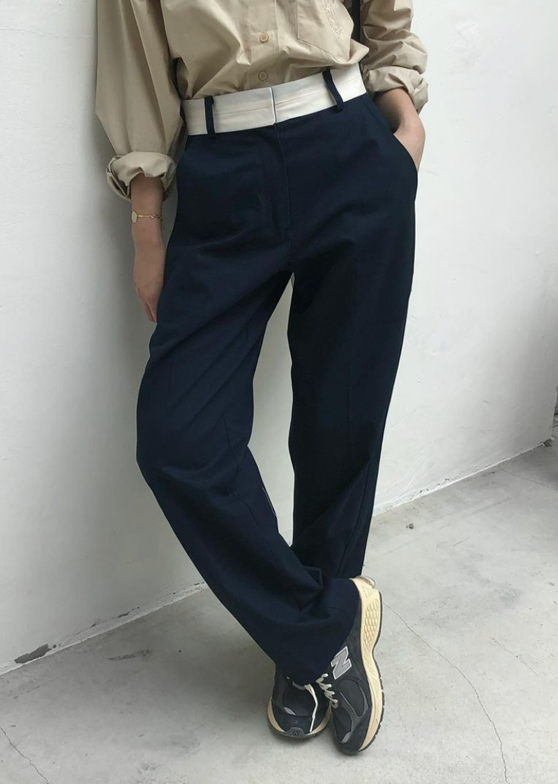 Cotton chino pants (2color)