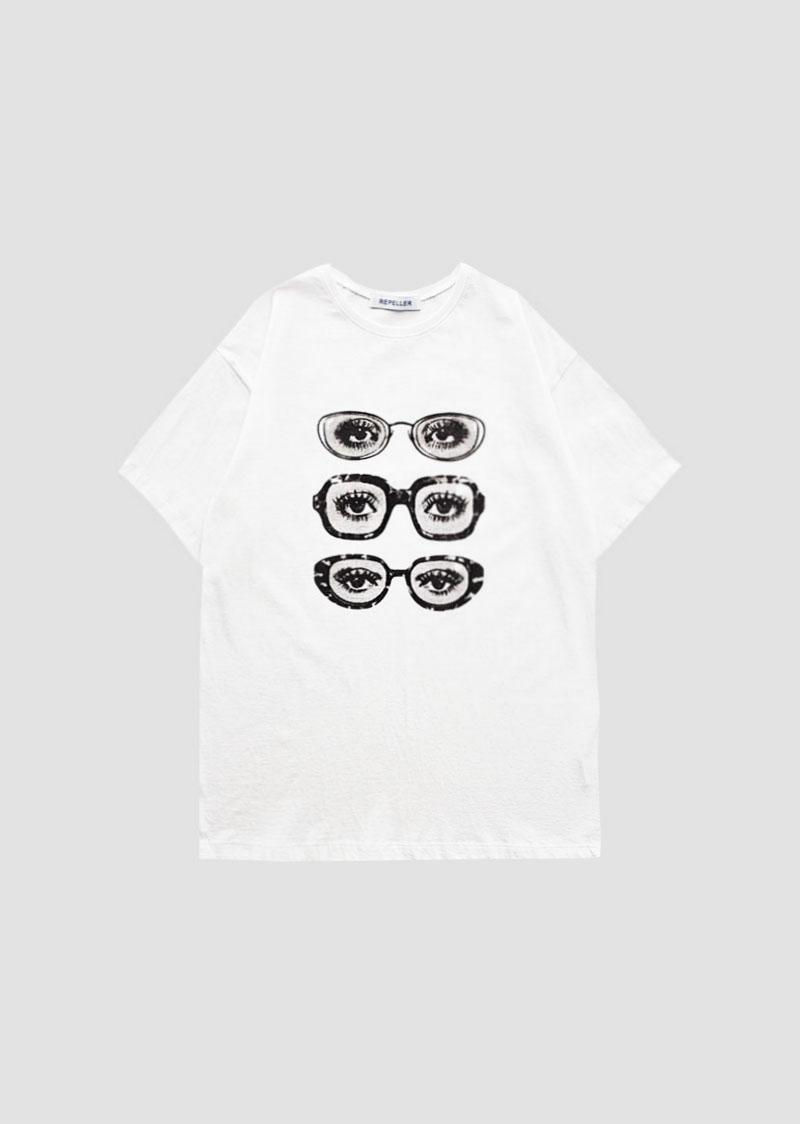 three glasses t-shirt(2color)